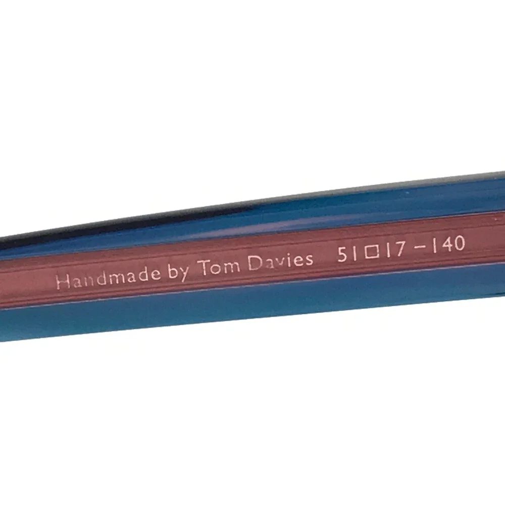 Tom Davies Eyeglasses Frame TD705 Col. 2059 Blue on Pink Cat Eye 51-17-140